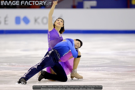 2013-03-01 Milano - World Junior Figure Skating Championships 0297 Yiyi Zhang-Nan Wu CHN